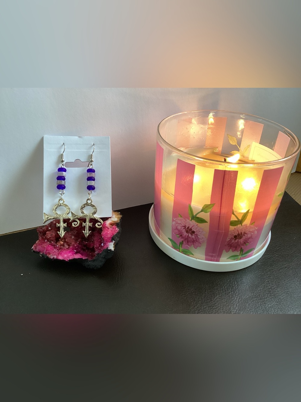PRINCE purple Rain Dangle Earrings